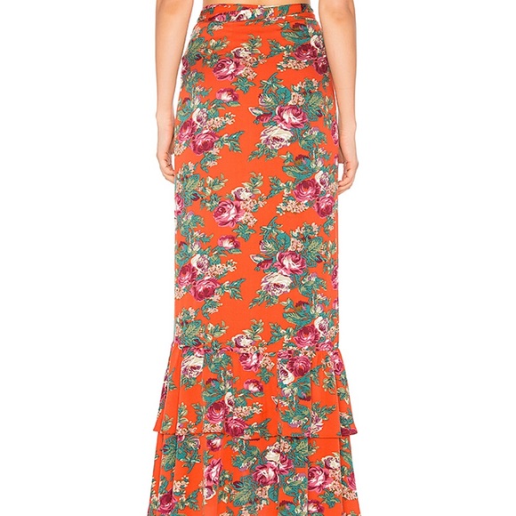 AGUSTE Stevie Frill Wrap Maxi Skirt - Picture 2 of 8